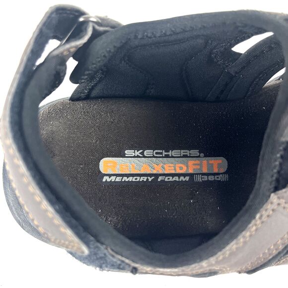 Skechers Relaxed Fit Sandals Mens SZ 8 Brown Closed Toe Hiking Outdoors Durable - Picture 11 of 16